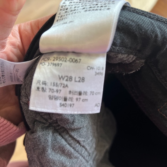 501 Black Levi’s Stretch Jeans Size 28 - Picture 3 of 5